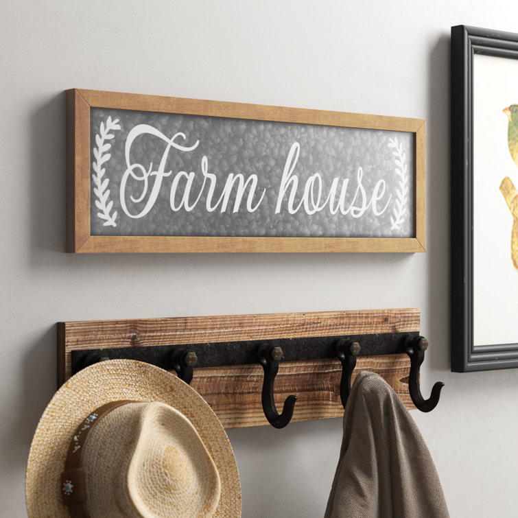 August Grove® Farm House Galvanized Metal Wall Décor & Reviews Wayfair.ca